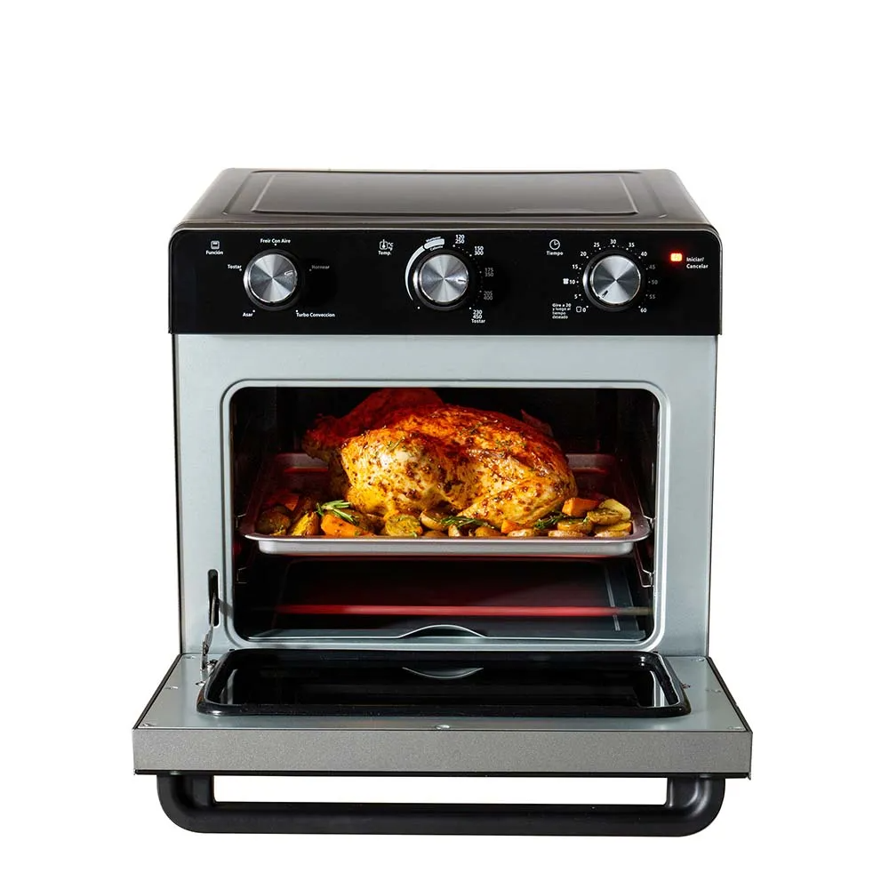 Oster Horno con freidora de aire de 22l con recubrimiento antiadherente negro maf1s